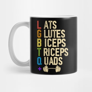 Lats Glutes Biceps Triceps Quads Lgbtq Mug